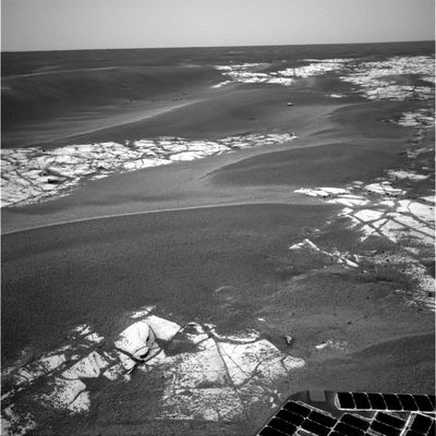 The sands and outcrops near Erebus' rim (1) - Sol 650
nessun commento
Parole chiave: Martian Dunes and outcrops - Meridiani Planum - Erebus Area