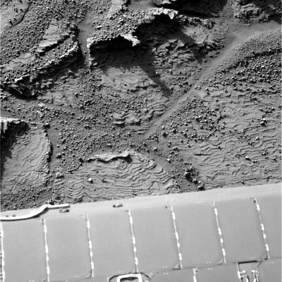 "Rocky Fingers"... - Sol 695
Non crediamo che servano spiegazioni per il titolo che abbiamo dato a questo frame ed alla roccia che viene inquadrata...
Parole chiave: Mars Rocks, Sand and Debris - Anomalous Surface Feature