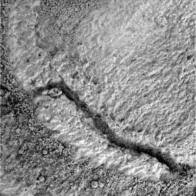 The texture of the surface (2) - Sol 819
Caption NASA originale:"Microscopic Imager Non-linearized Full frame EDR acquired on Sol 819 of Opportunity's mission to Meridiani Planum at approximately 11:57:37 MLT. Microscopic Imager dust cover commanded to be OPEN".
Parole chiave: Microscopic Imager - Martian Soft Soil