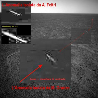 Already seen... - Sol 918
Comparazione Visuale: un metodo artigianale, ma efficacissimo.

Le due Anomalìe, sono la stessa Anomalia, a distanza di oltre 500 Soles!

Un plauso - meritatissimo - a Massimo Granzo!
Parole chiave: Martian Surface - Extremely Controversial Surface Features - Controversial Frame