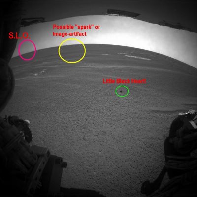 On the Land and in the Sky... (2) - Sol 948
nessun commento
Parole chiave: Martian Surface and Martian Sky - possible S.L.O. (Star Like Object)