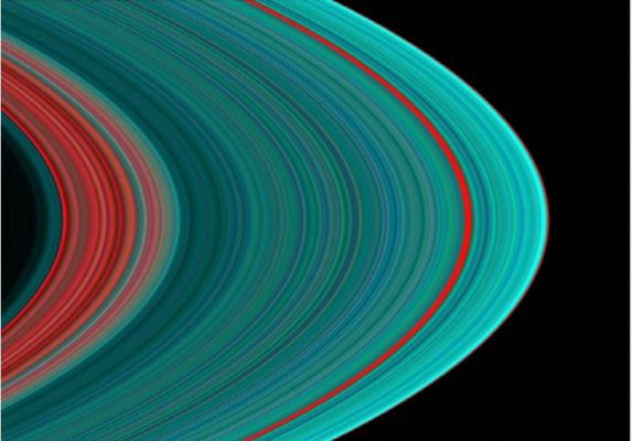 The "A" Ring of Saturn in the ultraviolet
Colori "falsi" - decisamente... - ma grande "suggestione per questa vista di Saturno, colta attraverso la radiazione ultravioletta.
Parole chiave: Saturn's Rings