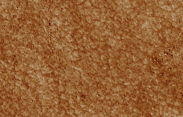 Eolian and Periglacial Activities in Vastitas Borealis (polygons)
The polygons shown in this image's subset, which covers approximately 400 x 250 mt (350 x 225 yards), are in the order of 10 mt (0.9 yards) across; in some cases they are delimited by aligned rocks. Similar features in both shape and scale are found in Terrestrial Periglacial Regions such as Antarctica, where ice is present at or near the surface.

Antarctica's polygons and rock alignments are produced by repeated expansion and contraction of the soil-ice mixture due to seasonal temperature oscillations; dry soil falling into the cracks form sand wedges and amplify this effect. This results in polygonal networks of stress fractures and in the resurfacing and sorting of rocks along these fractures. 
Parole chiave: Mars from orbit - Vastitas Borealis