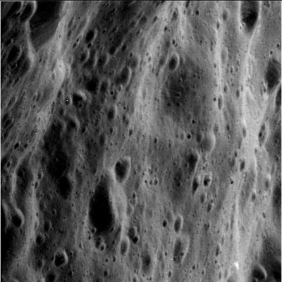 Slopes, Valleys and Craters
N00043425.jpg was taken on November 26, 2005 and received on Earth November 28, 2005. The camera was pointing toward Rhea that, at the time, was approximately 691 Km away.
The image was taken using the CL1 and CL2 filters.
Parole chiave: Saturn's Moons - Rhea