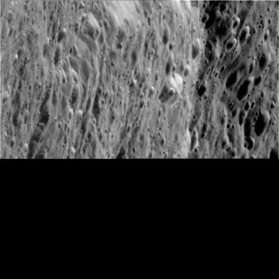 Slopes, Ridges, Craters and other unusual surface features
W00012123.jpg was taken on November 26, 2005 and received on Earth November 28, 2005. The camera was pointing toward Rhea that, at the time, was approximately 691 Km away.
The image was taken using the CL1 and CL2 filters.
Parole chiave: Saturn's Moons - Rhea