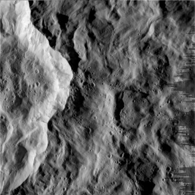 The Mountains of Rhea
W00012124.jpg was taken on November 26, 2005 and received on Earth November 28, 2005. The camera was pointing toward Rhea that, at the time, was approximately 531 Km away. The image was taken using the CL1 and CL2 filters.
Parole chiave: Saturn's Moons - Rhea