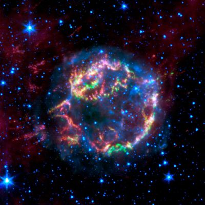 Supernova Remnant Cassiopeia A
"...Frequenter irrita est eius voluntas qui non quae facilia sunt adgreditur, sed vult facilia esse quae adgressus est..."

(Seneca)

"...Sovente è vana la volontà (di riuscire) non di chi intraprende imprese facili, bensì di colui che vuole essere facili (quando non lo sono) le attività già intraprese..."
Parole chiave: From Space Images - Spitzer Space Telescope