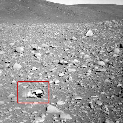 Turtle Rock - Sol 152
Di "Turtle Rock" ce n'era già una, sulla Luna. 
Marte, come già detto altre volte, non è comunque da meno...
Parole chiave: Mars Rocks, Sand and Debris - Bizarre Surface Feature