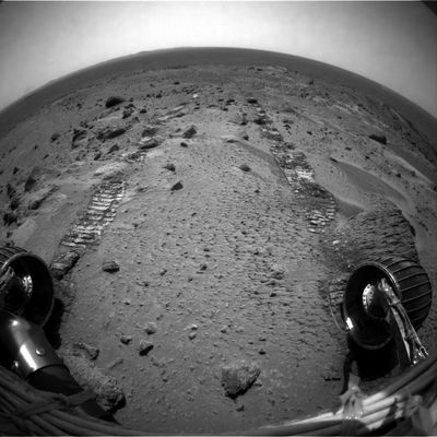 Front view from Spirit - Sol 581
nessun commento
Parole chiave: Mars Panorama - Mars rocks, sand and debris
