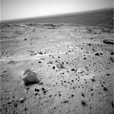 Focus on debris, rocks and boulders (4) - Sol 603
nessun commento
Parole chiave: Mars Panorama - Mars rocks, sand and debris