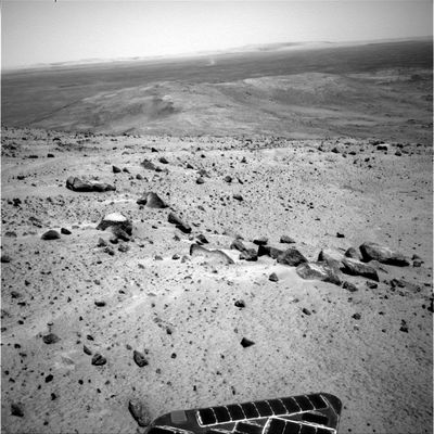 Focus on debris, rocks and boulders (5) - Sol 603
nessun commento
Parole chiave: Mars Panorama - Mars rocks, sand and debris