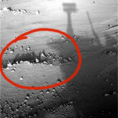 Sharp Shadows - Sol 606
Abbiamo scelto di proporre questo frame poichè, oltre ad essere - in sè - "bello" (notate la splendida definizione dell'ombra del Rover sul suolo del Summit di Husband Hill), ci aiuta anche a capire quanto sia strana la "postura" (rectius: configurazione) delle rocce che caratterizzano questa zona di Marte. Osservate bene le ombre, prima, e le rocce, poi. Non notate nulla?!? Il piccolo outcrop che abbiamo cerchiato è curioso proprio perchè le rocce che lo formano, unite alle sabbie su cui poggiano, disegnano una sorta di "cresta". Alcune delle pietre (tutte di modeste dimensioni) che formano questo rilievo sembrano poggiare sul loro lato corto (o stretto) e, se prestiamo maggiore attenzione, molte altre paiono essere addirittura "conficcate" nel suolo. Insomma: la loro posizione sulla superficie Marziana è, a nostro parere, "anomala" in sè. 
Alla NASA, se non ci sbagliamo, hanno già detto che molti dei debris presenti sul Summit di Husband Hill sono degli "ejecta" e quindi il fatto di apparire/essere  "conficcati" nel suolo non ci dovrebbe meravigliare.
Eppure...
Eppure la nostra sensazione è che (almeno) una delle "chiavi di lettura" di quanto abbiamo visto in questi 607 Soles di peregrinazioni si trova proprio nella configurazione del suolo (e delle rocce) di Marte. 
Una configurazione che i nostri Amici Scienziati (NASA, ESA & vari) stanno cercando (in maniera disperata...) di far rientrare nei cànoni del nostro Sapere Convenzionale.
Parole chiave: Mars rocks, sand and debris