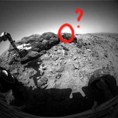 The "needle" of rock is still there... - Sol 633
I Soles passano, ma lo "spillo di roccia" (o lo "spuntone", come lo ha battezzato il Dr Feltri) continua a campeggiare sul margine superiore dell'Hillary Outcrop. Nessun commento ufficiale, nessuna annotazione di sorta: uno dei rilievi più intriganti ed affascinanti del Summit di Husband Hill viene, con semplicità e naturalezza, "ignorato".
Non c'è, non esiste; e se esiste, non ha importanza: questa è la tecnica divulgativa made in NASA ed ESA. Una tecnica che poggia stabilmente da qualche anno sull'erudita spiegazione e documentazione dell'irrilevante (o del déjà vu) o sul by-passing di tutto quanto appare - anche ai meno attenti - come curioso, anomalo e, in un modo o nell'altro, "fuori schema". 

Un'ottima "tecnica educativa delle e per le masse", indubbiamente, che abbiamo visto usare con grande cura e sagacia anche da Conduttori ed Ospiti di qualche programmino divulgativo (ma di livello proprio basso...) comune anche a "casa nostra" (pensate a "Voyager", p.e., e tanto per stare nella storia recente).
Parole chiave: Mars rocks, sand and debris - Hillary Outcrop - possible Anomaly