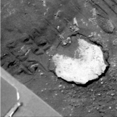 Sinking Mars... (2) - Sol 809
Caption NASA originale:"Right PanCam Non-linearized Sub-frame EDR acquired on Sol 809 of Spirit's mission to Gusev Crater at approximately 11:21:04 MLT.
Camera commanded to use Filter 2 (754 nm)".
Parole chiave: Martian Surface - Martian Sandglasses - Gusev Crater