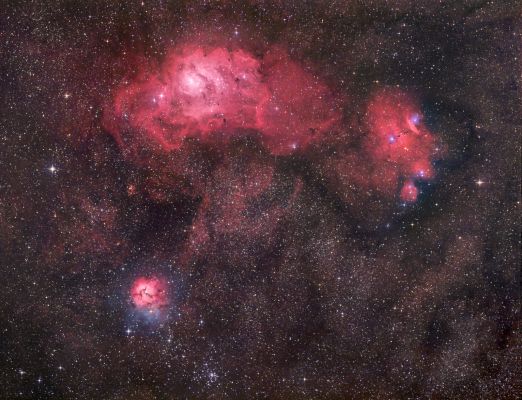 The beautiful "Sagittarius Region" with NGC 6559, M 8 and M 20
"And God shall wipe away all tears from their eyes; and there shall be no more death, neither sorrow, nor crying, neither shall  there be any more pain: for the former things are passed away"

Revelation 21:4

Parole chiave: From Earth Images