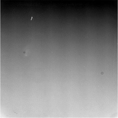 Titan from app.x 340.000 Km away - Lightnings on Titan or a scratch in the picture?
nessun commento
Parole chiave: Saturn's Moons - Titan