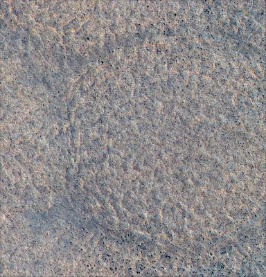 Polygonal Terrain (1)
A network of shallow surface troughs and fissures coalesce into polygonal patterns that are ubiquitous throughout this image. Polygonal patterned ground of this nature is quite common in permafrost regions of Earth, where seasonal thermal contraction of ice-cemented soil produces a honeycomb network of subsurface cracks. Cracks of this nature can also be produced by desiccation (mud cracks) or lava cooling (columnar joints), though typically on a smaller scale. The diameter of these martian polygons are dominantly 10-20 meters, analogous to terrestrial permafrost. The individual troughs are frequently only a couple of meters or less wide, and easily resolved at HiRISE resolution. Other characteristics, such as small ridges on either side of the troughs and the distribution of rocks in and around each polygon is also readily apparent. Small rocks and occasional larger boulders are also seen scattered throughout the image. Rocks protruding above the surface soil can be seen to cast shadows (solar illumination is from the lower left), which can aid in the determination of the rock's size and height. This image is located near an area under consideration as a landing site for the Mars Scout mission, Phoenix, planned for 2008. Examination of many factors including surface texture (roughness and morphology) and the size distribution of rocks will aid in final landing site selection. 
Parole chiave: Mars from orbit - Northern Plains