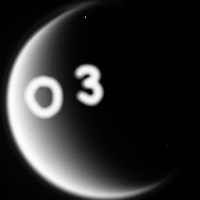What's happening on Titan? (3)
Caption NASA:"N00055566.jpg was taken on March 20, 2006 and received on Earth March 20, 2006. The camera was pointing toward Titan that, at the time, was approximately 972.794 Km away.
The image was taken using the P0 and UV3 filters".
Parole chiave: Saturn's Moons - Titan - possible Anomaly
