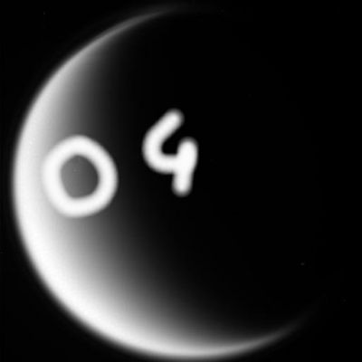 What's happening on Titan? (4)
Caption NASA:"N00055567.jpg was taken on March 20, 2006 and received on Earth March 20, 2006. The camera was pointing toward Titan that, at the time, was approximately 973.393 Km away.
The image was taken using the P0 and BL2 filters". 

Nota: e se non si trattasse di un photoartifact, che cosa potrebbe essere il "punto" che abbiamo evidenziato?
Parole chiave: Saturn's Moons - Titan - possible Anomaly