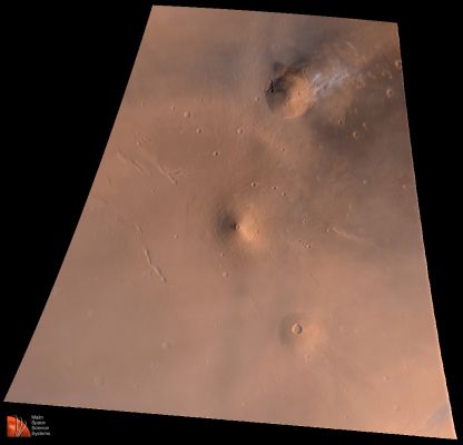 Elysium Mons (NASA/JPL/MSSS)
nessun commento
Parole chiave: Mars from orbit - Volcanoes - Elysium Mons