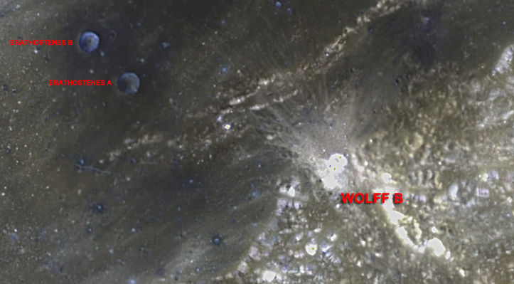 The Lunar Domes: Erathostenes A & B & Wolff
nessun commento
Parole chiave: The Moon from orbit - Clementine (craters)