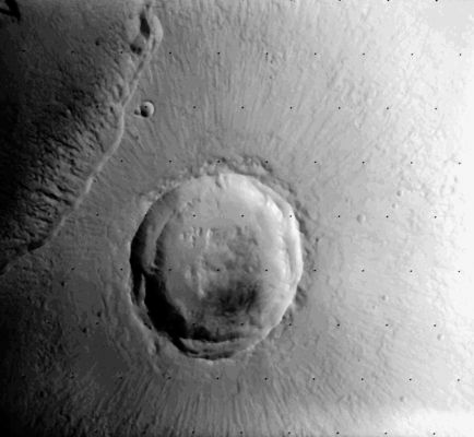 Mars: according to Viking 1 Orbiter
Further information on the spacecraft, experiments, and data returned from the Viking missions can be found in the September 30, 1977 issue of the Journal of Geophysical Research, "Scientific Results of the Viking Project", vol. 82, no. 28. 

ATTENZIONE: se avete letto con attenzione la caption NASA originale, si dice, senza enfasi e quasi "con nonchalance", che gli affioramenti di H2O sono evidenti e conclamati "...evidence of surface water are apparent in the Orbiter images...". Certo, si potrebbe obbiettare che la caption sta facendo riferimento ad "antichi" affioramenti ma...Noi leggiamo il testo e non lo interpretiamo: il testo dice che "...evidenze di acque superficiali sono palesi nelle immagini degli Orbiter...". 

Parola della NASA, e se lo dicono loro...
Parole chiave: Mars from orbit
