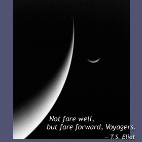 Voyager
"...Noi siamo solo Viaggiatori: Viaggiatori dello Spazio e del Tempo.
Ed il nostro Viaggio, come il Gaudio nel Paradiso e come la Dannazione all'Inferno, non avrà mai fine..."

P.C. Floegers - "Cittadino dell'Infinito"
Parole chiave: The Universe Inside