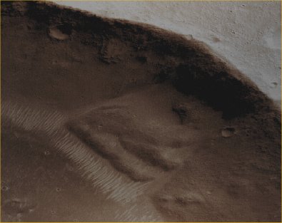 Landslide in Bahram Vallis (Natural Colors; credits for the additional process. and color.: Dr Paolo C. Fienga - Lunexit Team)
Parole chiave: Mars from orbit - Channels - Bahram Vallis