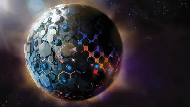 The Dyson Sphere
Although Dyson Spheres in the form of a swarm are theoretically possible, building a stable megastructure around the Sun is currently far beyond humanity's engineering capacity. The number of craft required to obtain, transmit, and maintain a complete Dyson sphere exceeds present-day industrial capabilities. 
Dyson Spheres have prompted speculation into the feasibility of a class of proposed stellar engines, hypothetical megastructures whose purpose is to extract useful energy from a star, sometimes for specific purposes. 

For example, Matrioshka brains have been proposed to use energy extracted by Dyson Spheres for computation, while Shkadov thrusters would extract energy for propulsion. Some proposed stellar engine designs are based on the Dyson Sphere. Futurist George Dvorsky has advocated the use of self-replicating robots to overcome the limitation of humanity's engineering capacity in the relatively near term.
Parole chiave: Mega structure