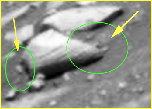 Heads & Tails... - Sol 1095 (EDM n.2 - credits: Ivana Tognoloni)
...Profili davvero bizzarri, immagini semplicemente fantastiche: che altro dire? 
Effetti ottici ed immaginazione a parte, la Verità è che, oggi come oggi, più si va avanti e si cerca di approfondire la "conoscenza", se non altro visiva, della Superficie di Marte, e più si ha la sensazione che ci sia "Qualcosa", tra le rocce, che si muove, che sfugge, che si intravede, che a volte ha una "forma" ed altre volte non ce l'ha.
Qualcosa che sembra e non sembra ma che, molto probabilmente, esiste.

Ancora un Grazie di Cuore ad Ivana Tognoloni, per l'Amicizia, l'Occhio e la Pazienza!
Parole chiave: Martian Surface - Controversial