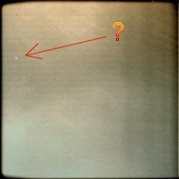 Is that "Us"?!? - Sol 39 (MULTISPECTRUM-2; credits: Lunexit)
Ancora un piccolo oggetto nel Cielo di Vastitas che, nonostante la scarsisima qualità del fotogramma, si risolve in un disco di color bianco.
Sappiamo che NON si tratta di un image-artifact ed allora, ci chiediamo, che cosa potrà mai essere?

Phobos? Diremmo di no, poichè la forma di Phobos è inconfondibile...
Deimos? No: troppo luminoso.

E se fosse la Terra? E se fossimo "noi"?!? In altre immagini (Spirit e Pathfinder), la Terra vista da Marte appariva proprio così e allora...Chissà. 

Non ci resta che aspettare che gli Amici di Pasadena ci illuminino d'immenso...

M.L.T.: 13:30
Camera Elevation: 44,7805°
Azimuth: 9,16367°
Parole chiave: Martian Sky