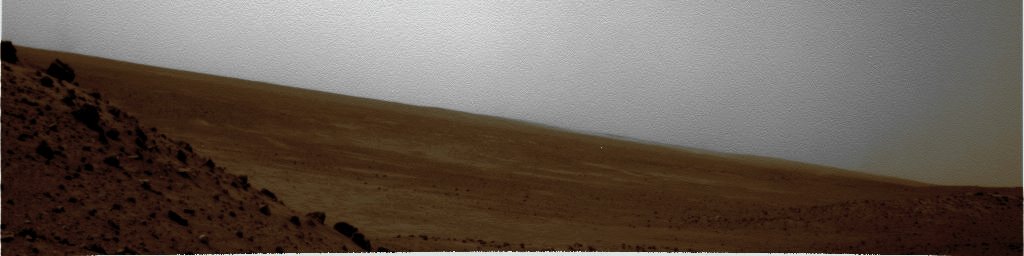 Horizon... - Sol 1919 (Natural Colors; credits: Lunar Explorer Italia)
nessun commento
Parole chiave: Martian Horizon - Gusev Crater