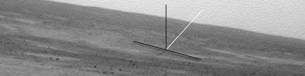 NOT a Cosmic Ray, MAYBE a small "Object" in free-fall - Sol 2047 (GIF-Movie - credits: Dr M. Faccin)
La zona che sta osservando Spirit non smette MAI di stupirci. In questo nuovo GIF-Movie, sempre a cura del nostro Marco Faccin (eccezionale, davvero), l'evidenza di un nuovo evento anomalo il quale, pur potendo rammentarci - per struttura, apparenza e movimento - il Cosmic Ray, NON E' un Cosmic Ray.
E, molto probabilmente, non è neppure una micrometeora prossima all'impatto (se un impatto ci fosse stato, lo avremmo visualizzato - ancorchè, probabilmente, in altri frames - ed avremmo dovuto vedere ed avvertire, rispettivamente, durante il montaggio del GIF, l'effetto "lampo" e l'effetto "vibrazione" di Spirit. Ed entrambi questi effetti/evidenze sono mancati/e).

Ma "qualcosa" è SFRECCIATA davanti agli occhi elettronici del Rover, mentre stava osservando questa "brulla e desolata" pianura.

I Vostri commenti saranno MOLTO apprezzati.

NOTA: come vedete BENE nel GIF-Movie, l'Anomalìa Luminosa (che abbiamo deciso di battezzare come "Il Faro") varia di luminosità e, leggermente, anche di dimensione - una logica conseguenza dell'effetto "pulsazione". 
Questo fatto, è, a sua volta, evidenza della circostanza per cui il "Faro" NON E' un dead-pixel. 

Ed a Buoni Intenditori...
Parole chiave: GIF-Movie