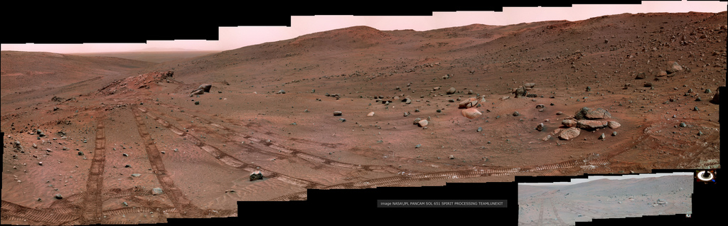 Heading to the Summit - Sol 651 (an Image-Mosaic in Natural Colors by Dr Marco Faccin - Lunexit Team)
nessun commento
Parole chiave: Martian Horizon - Gusev Crater - Husband Hill