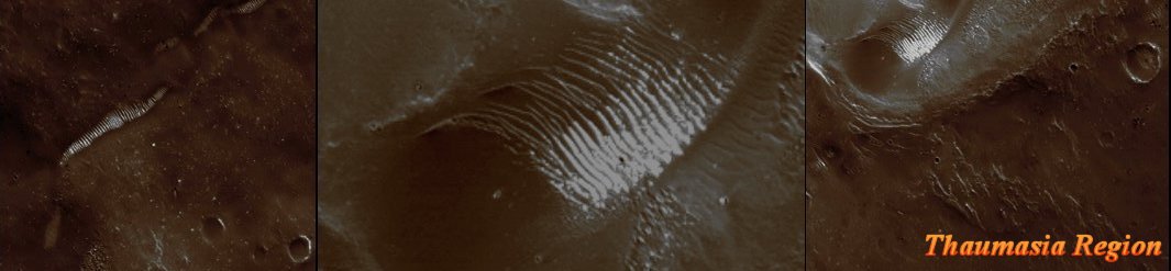The Bright Dunes of Thaumasia (photo-composite - possible Natural Colors; credits: Dr Paolo C. Fienga - Lunar Explorer Italia)
nessun commento
Parole chiave: Mars from orbit - Dunes - Thaumasia Region - Controversial