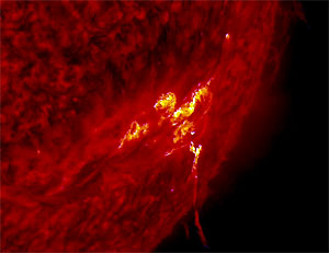 Intense Solar Activity on the Sun: Sunspot 1112 and Solar Flares
Partial Filament Eruption.
Parole chiave: The Sun from Space