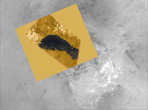Ontario Lacus
This is Ontario Lacus, the largest lake on the Southern Hemisphere of Saturn's moon Titan. It is based on overlapping radar images obtained by NASA's Cassini Spacecraft on June 22, 2009, July 8, 2009 and Jan. 12, 2010. The images were synthesized into stereoscopic images by the Cassini radar team.

The Northern Shoreline features low Hills, probably about 1 Km (3000 feet) in altitude, and flooded River Valleys. A smooth, wave-sculpted Shoreline, like that seen on the South-Eastern side of Lake Michigan, can be seen on the North-Eastern side of the Lake. 
The South-Eastern shore features a round-headed bay intruding into the shore. The middle part of the Western Shoreline shows the first well-developed delta observed on Titan. 

Topography has been vertically exaggerated by a factor of roughly 10 times. Titan's solid Surface and Atmosphere are portrayed in shades of brown, approximating their appearance as measured by the descent imager and spectral radiometer on board the Huygens probe, which landed on Titan in 2005. Scientists surmise the liquid Methane, ethane and propane in the lake would look black to the human eye, but this is a hypothesis based on the best available data. 
The Sun was placed low on the horizon, at an angle similar to where it was during the Cassini Fly-Bys.
Parole chiave: Titan