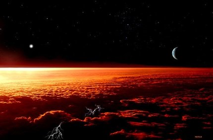 Over the clouds of Jupiter...
Parole chiave: Artistic Interpretations of the Solar System