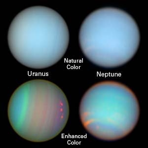 Uranus and Neptune, from HST (Natural Colors and Enhanced Natural Colors; credits: NASA)
nessun commento
Parole chiave: Uranus and Neptune