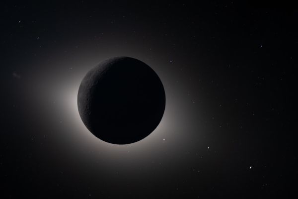 In the Night
From the crew’s perspective, the Moon appeared large enough to completely block the Sun, creating nearly 54 minutes of eclipse totality. The corona forms a glowing halo around the dark lunar disk, revealing details of the Sun’s outer atmosphere typically hidden by its brightness. The faint glow of the nearside of the Moon is visible in this image, having been illuminated by light reflected off the Earth.
Moments to honor the past infused the entire day of the lunar flyby, the sixth of the mission. Upon waking, the crew heard a message from Jim Lovell, the astronaut who piloted Apollo 8 and commanded Apollo 13, and who recorded the missive for Artemis II before his death in August 2025. “Welcome to my old neighborhood!” Lovell said. “When Frank Borman, Bill Anders, and I orbited the moon on Apollo 8, we got humanity’s first up-close look at the moon and got a view of the home planet that inspired and united people around the world. I’m proud to pass that torch on to you.”

And in a particularly heartfelt moment, shortly after the crew reached the farthest point ever traveled in space, Canadian Astronaut Jeremy Hansen communicated the crew’s desire to name a crater close to the moon’s nearside-farside boundary after Commander Reid Wiseman’s late wife, Carroll Wiseman who died from cancer in 2020. “It’s a bright spot on the moon,” Hansen said. “We would like to call it Carroll.” And then the crew embraced.
Parole chiave: The Moon