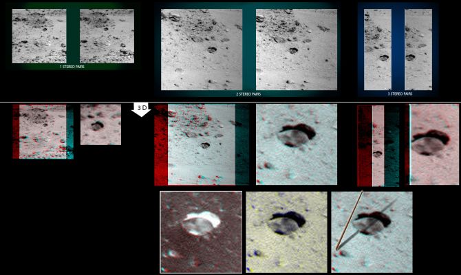 The "Print" (by Dr M. Faccin)
Che sia un'impronta, sembra palese; ma un'"impronta" di che?!?
Parole chiave: Martian Surface - Extremely Unusual Surface Feature - The "Print"