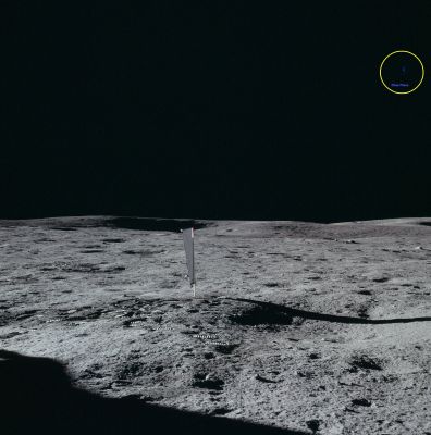 AS 14-66-9309 (HR) - Looking for the Blue Flare... (14)
Ed ancora una serie di frames che probabilmente riprendono la Blue Flare...Un grazie grandissimo al Dr Gianluigi Barca, per la pazienza, la dedizione e l'"occhio"!

Caption NASA:"Rightward of 9308, centered on the SWC (Solar Wind Collector)".
Parole chiave: Lunar Horizon - Controversial Frame