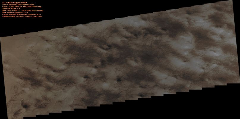 DD Tracks in Argyre Planitia (Natural Colors; credits for the additional process. and color.: Dr Paolo C. Fienga - Lunar Explorer Italia)
nessun commento
Parole chiave: Mars from orbit - Aeolian Features - Dust Devil Tracks (DD Tracks)