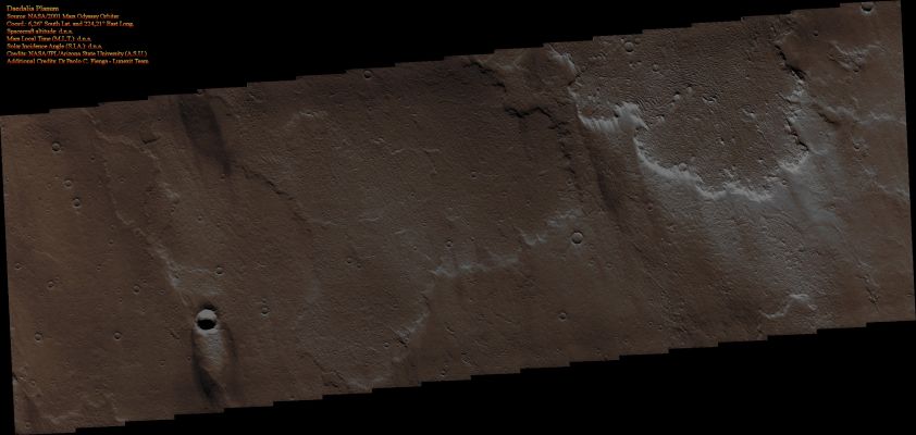 Features of Daedalia Planum (RED Filters ON - Absolute Natural Colors; credits for the additional process. and color.: Dr Paolo C. Fienga - Lunexit Team)
nessun commento
Parole chiave: Mars from orbit - Windstreaks