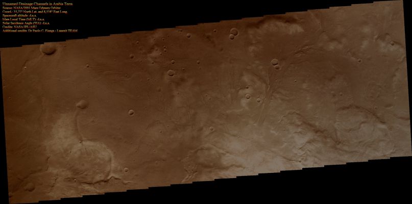 Unnamed Drainage Channels in Arabia Terra (Enhanced Natural Colors; credits for the additional process. and color.: Dr Paolo C. Fienga - Lunexit Team)
nessun commento
Parole chiave: Mars from orbit - Channels - Arabia Terra Region