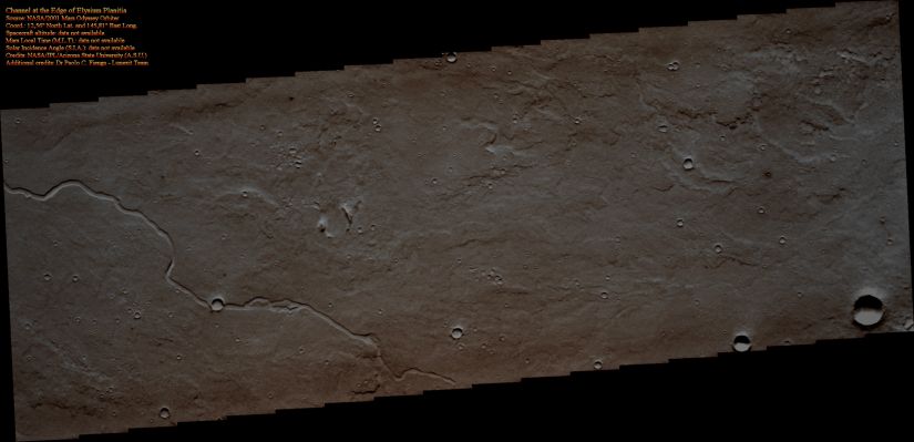 Channel at the Edge of Elysium Planitia (Natural Colors; credits for the additional process. and color.: Dr Paolo C. Fienga - Lunexit Team)
nessun commento
Parole chiave: Mars from orbit - Channels - Elysium Planitia Region