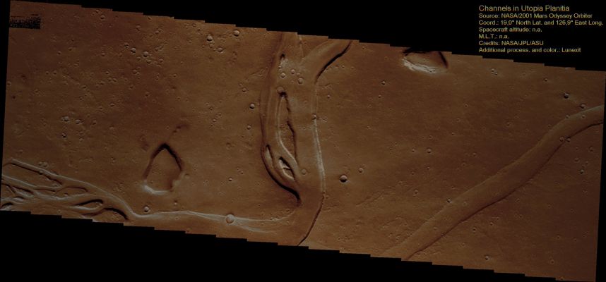 Channel and Tributaries - Utopia Planitia (Natural Colors; credits for the additional process. and color.: Dr Paolo C. Fienga - Lunexit Team)
nessun commento
Parole chiave: Mars from orbit - Channels - Utopia Planitia Region