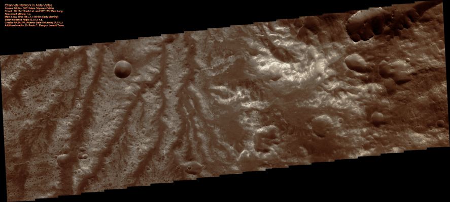 Arda Valles (Enhanced RAW Natural Colors; credits for the additional process. and color.: Dr Paolo C. Fienga - Lunexit Team)
nessun commento
Parole chiave: Mars from orbit - Channels - Arda Valles