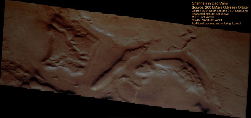 Dao Vallis (Enhanced Absolute Natural Colors; additional process.: Dr Paolo C. Fienga - Lunexit Team)
nessun commento
Parole chiave: Mars from orbit - Channels - Dao Vallis