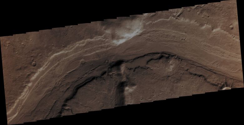 Features of Reull Vallis (Enhanced Absolute Natural Colors; credits for the additional process. and color.: Dr Paolo C. Fienga - Lunexit Team) 
Orbit Number: 43913 
Latitude: 37,990° South 
Longitude: 111,766° East 
Instrument: VIS 
Captured: November, 8th, 2011
Parole chiave: Mars from orbit - Channels - Reull Vallis